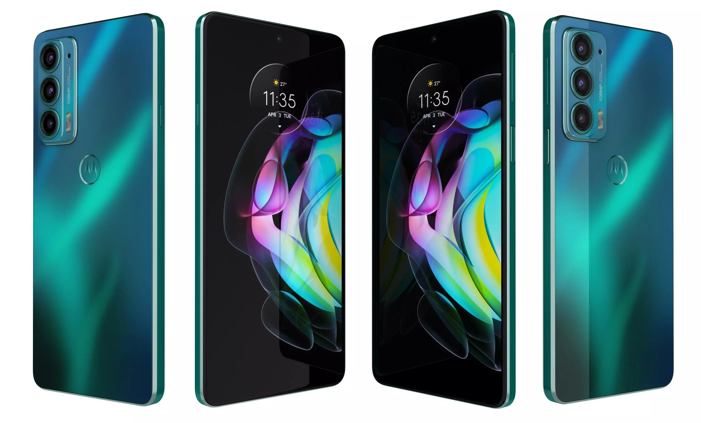 Motorola Edge 20 Frosted Emerald High Poly 3D model_0