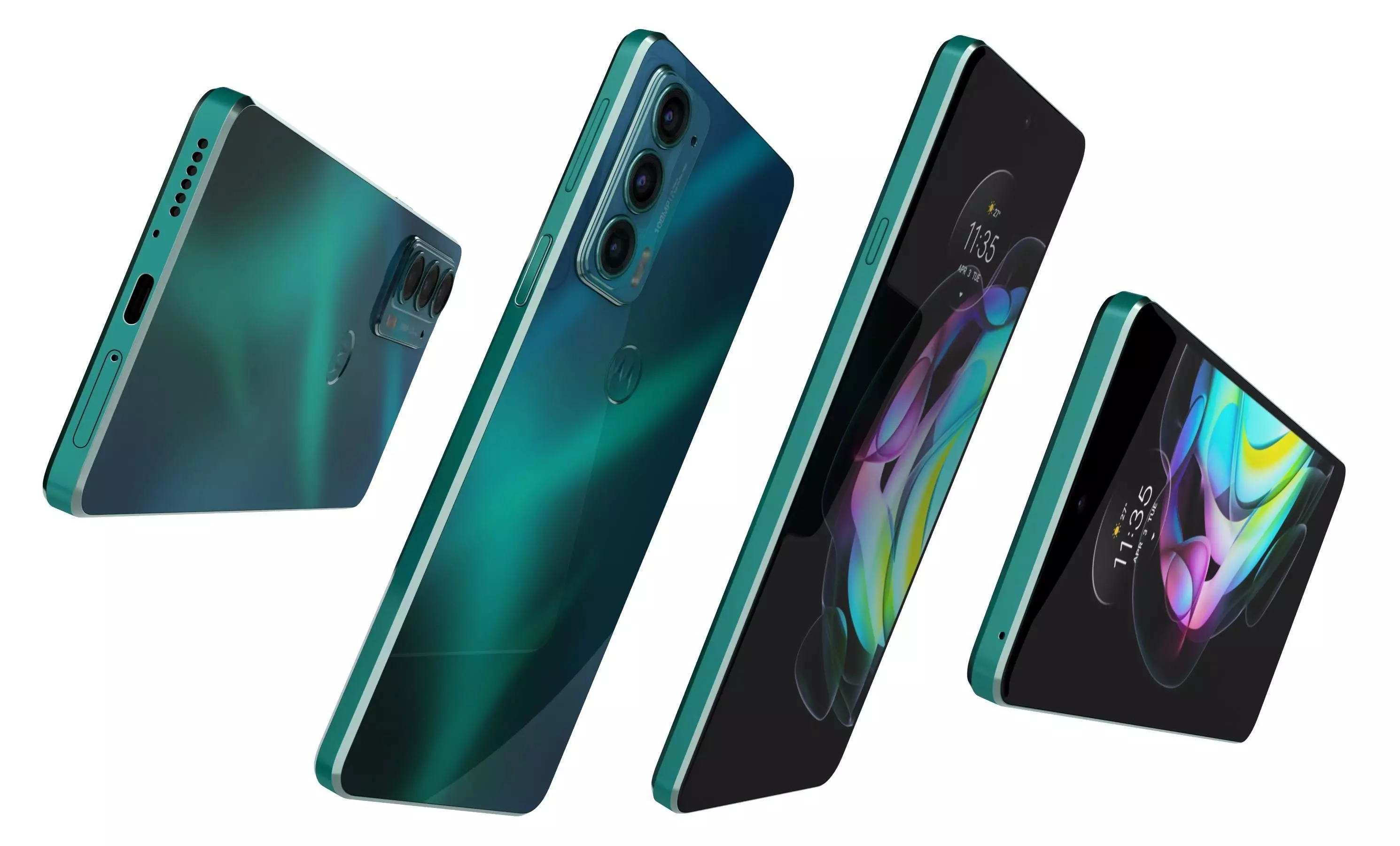 Motorola Edge 20 Frosted Emerald High Poly 3D model_25