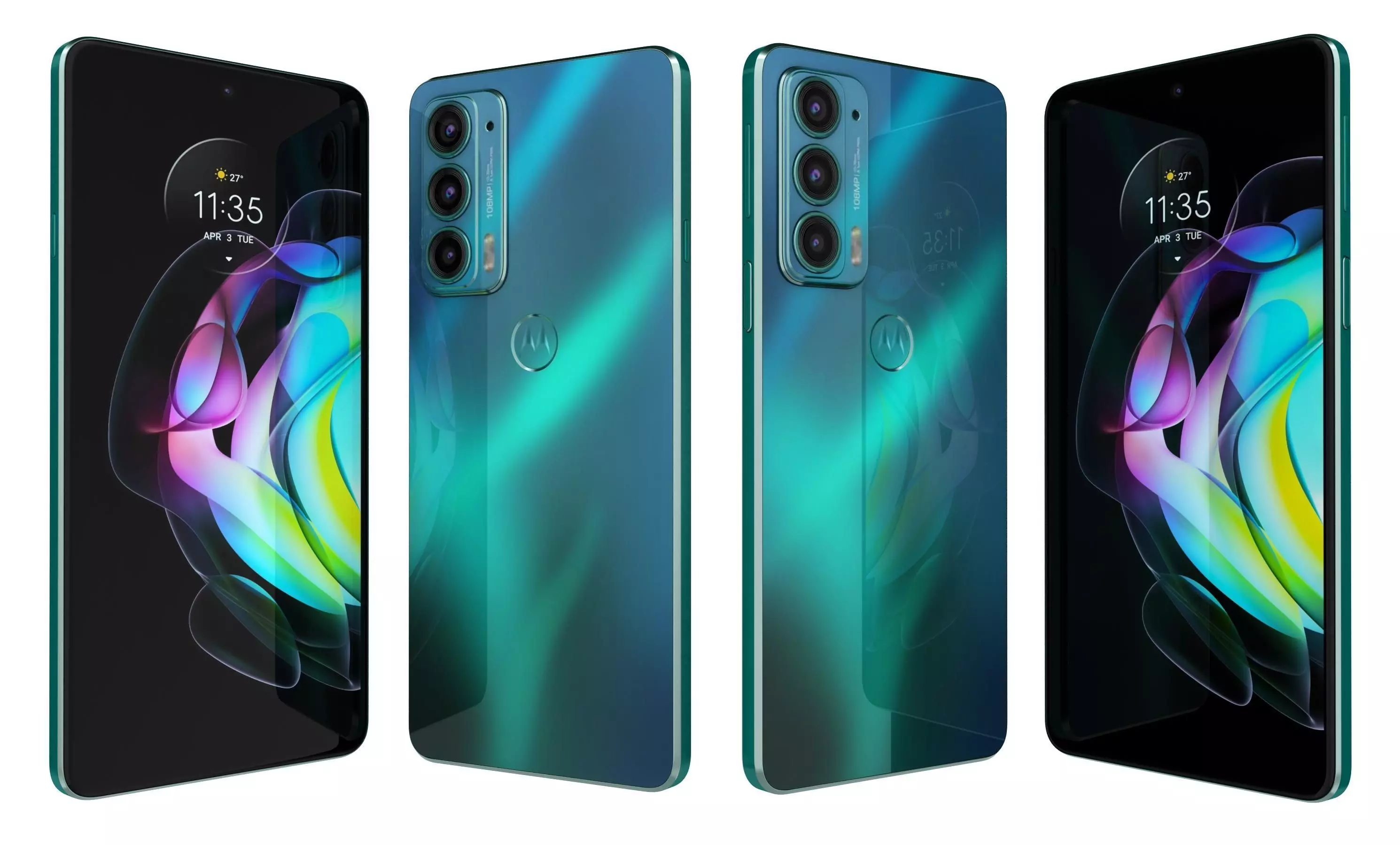 Motorola Edge 20 Frosted Emerald High Poly 3D model_14