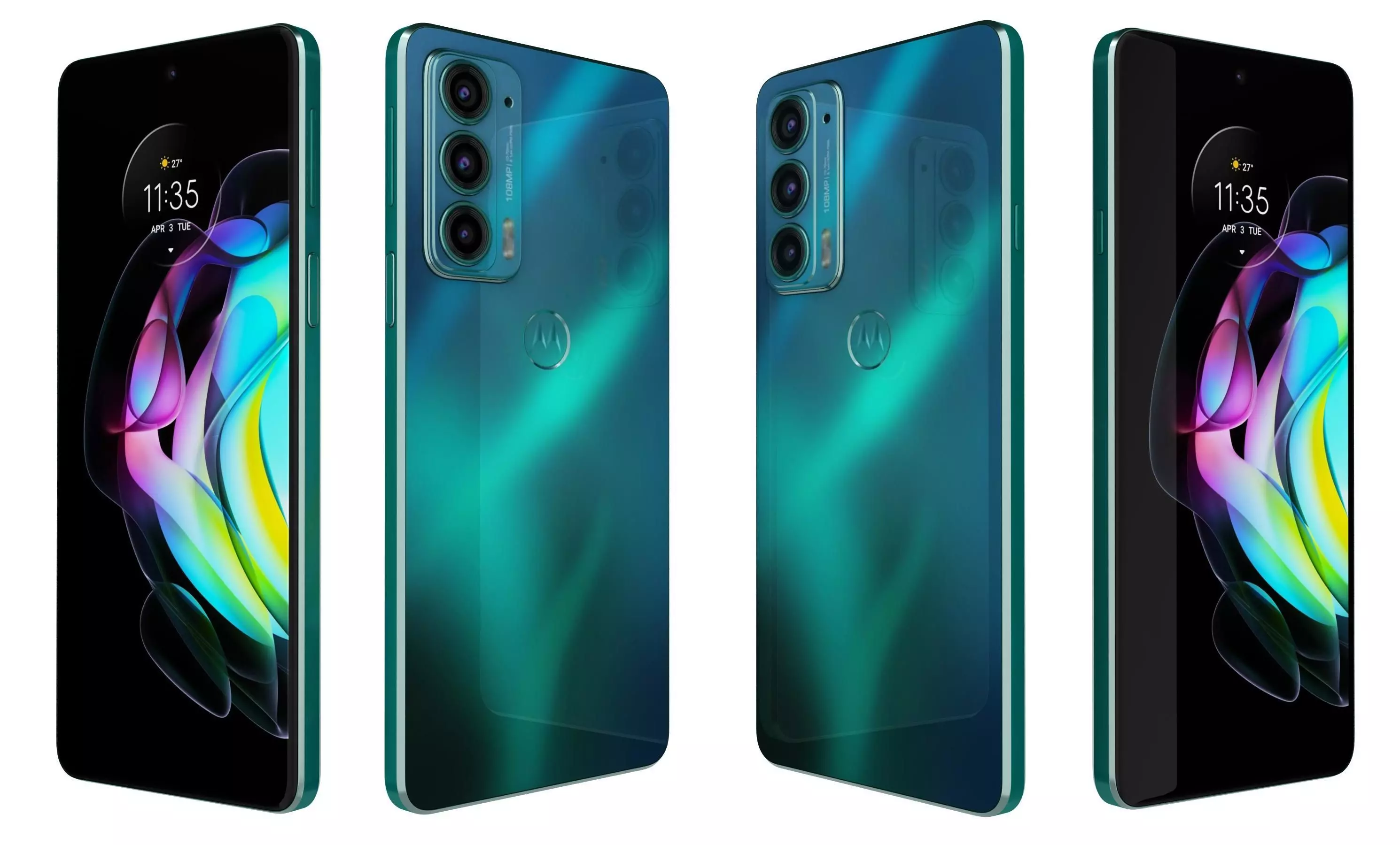 Motorola Edge 20 Frosted Emerald High Poly 3D model_16