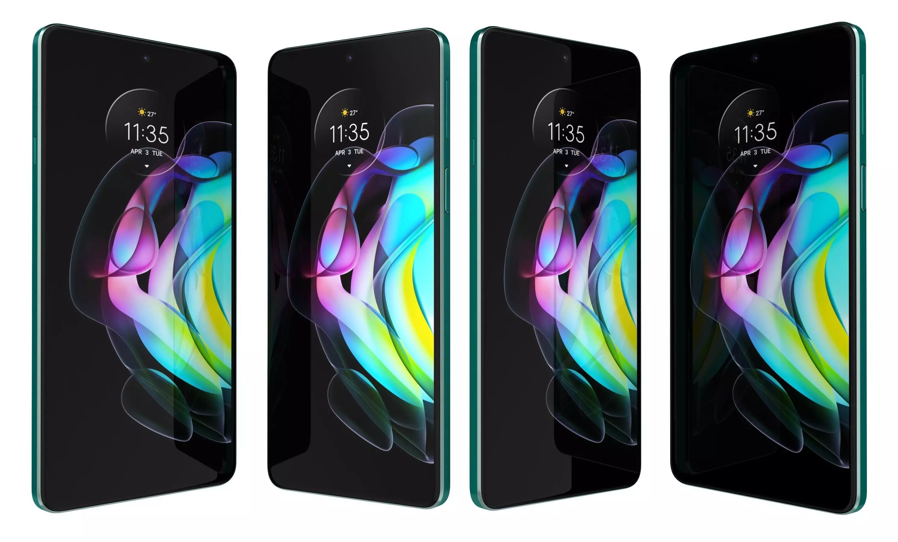 Motorola Edge 20 Frosted Emerald High Poly 3D model_13