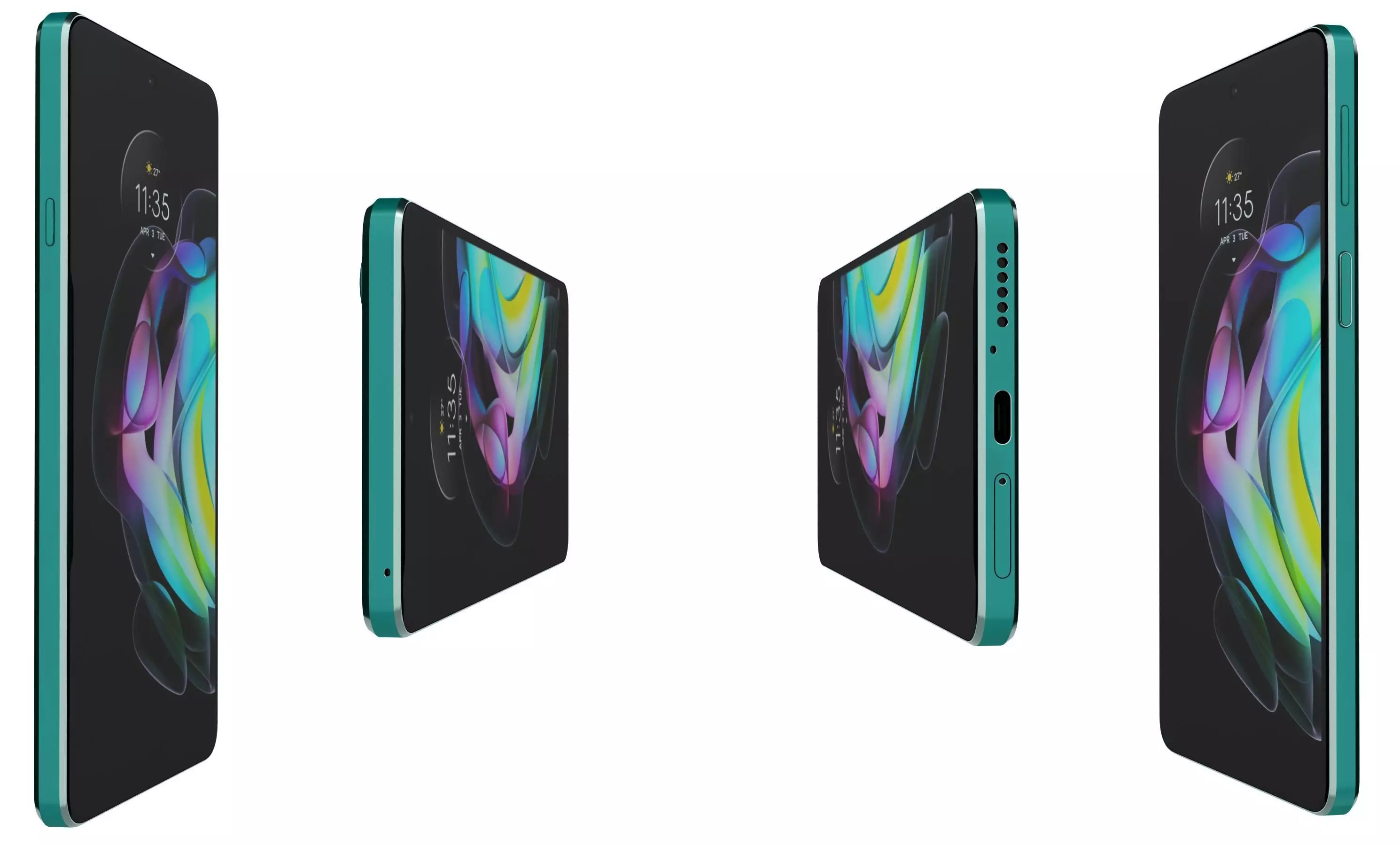 Motorola Edge 20 Frosted Emerald High Poly 3D model_21