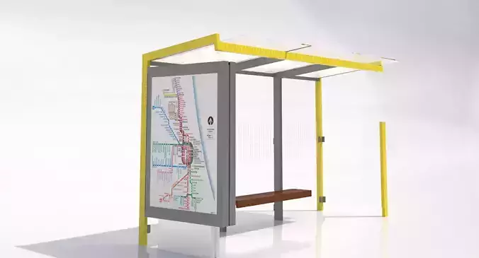 MMCite 310b Bus Shelter 3D model