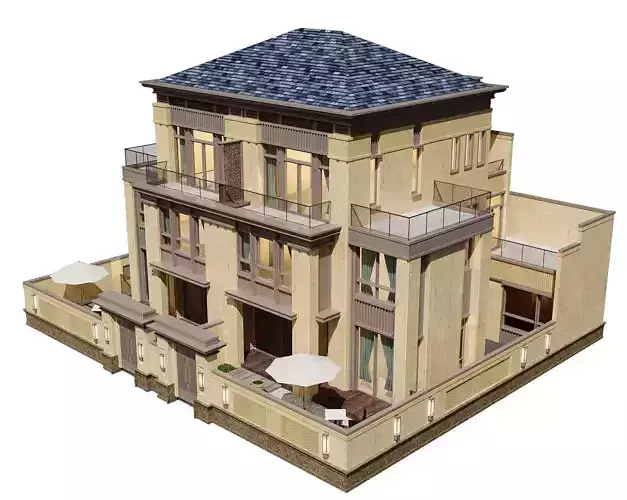 Neoclassical Villa Exterior