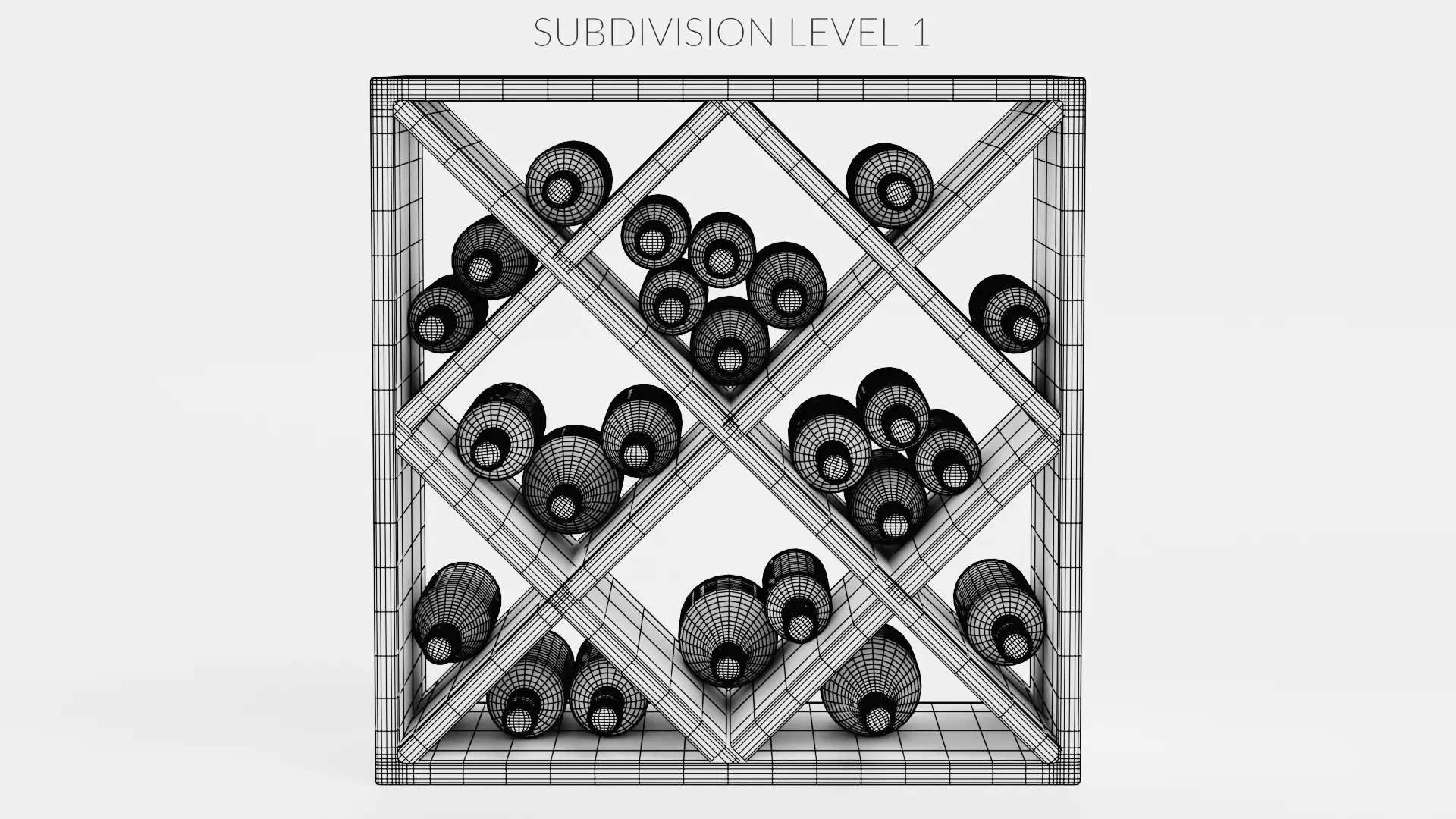 -Wines on Rack V1- 3D model_8