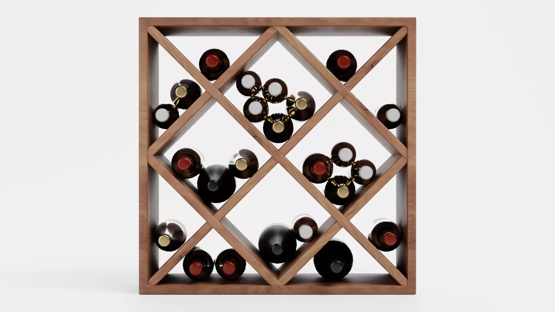 -Wines on Rack V1- 3D model_1