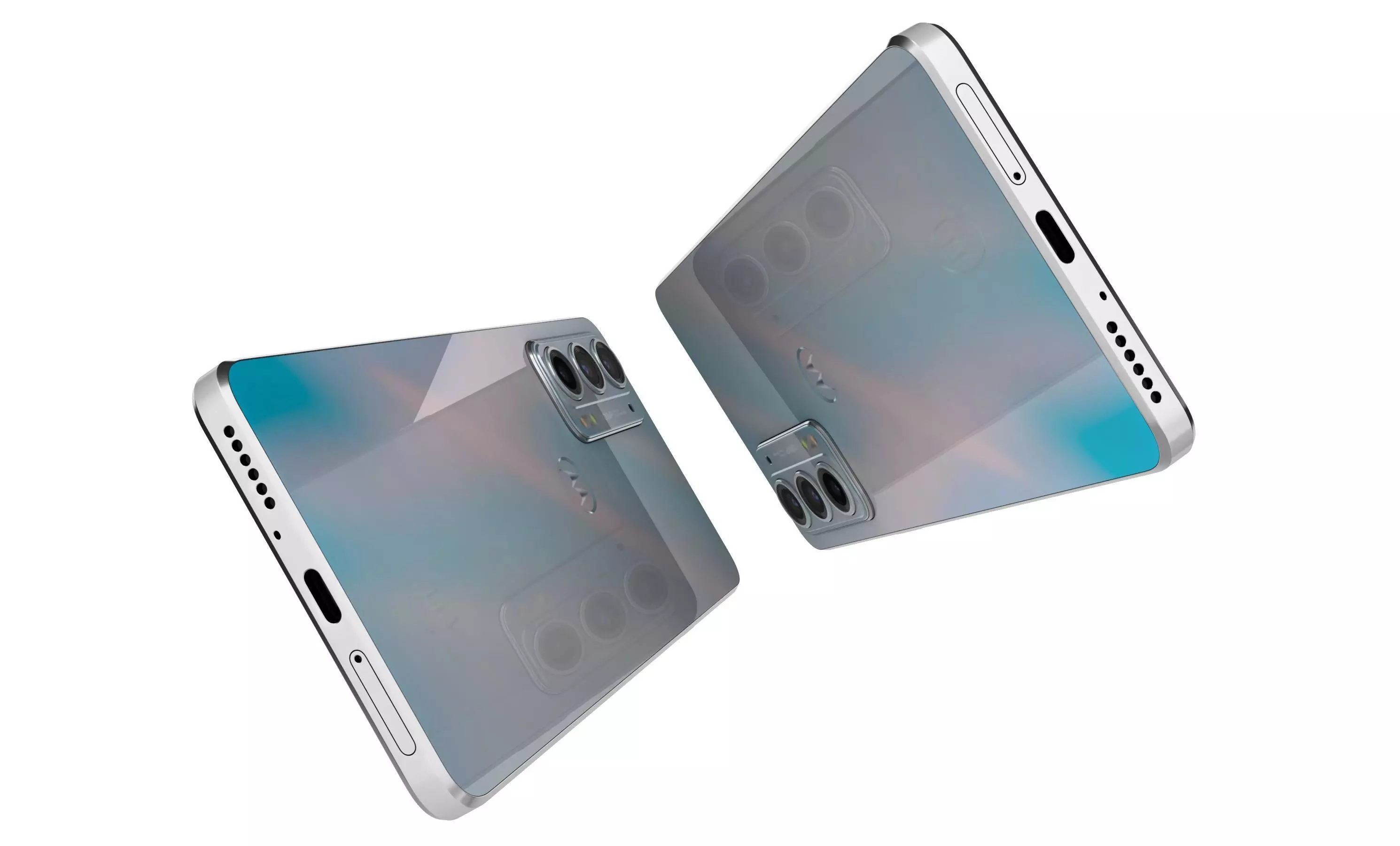 Motorola Edge 20 Frosted White High Poly 3D model_4