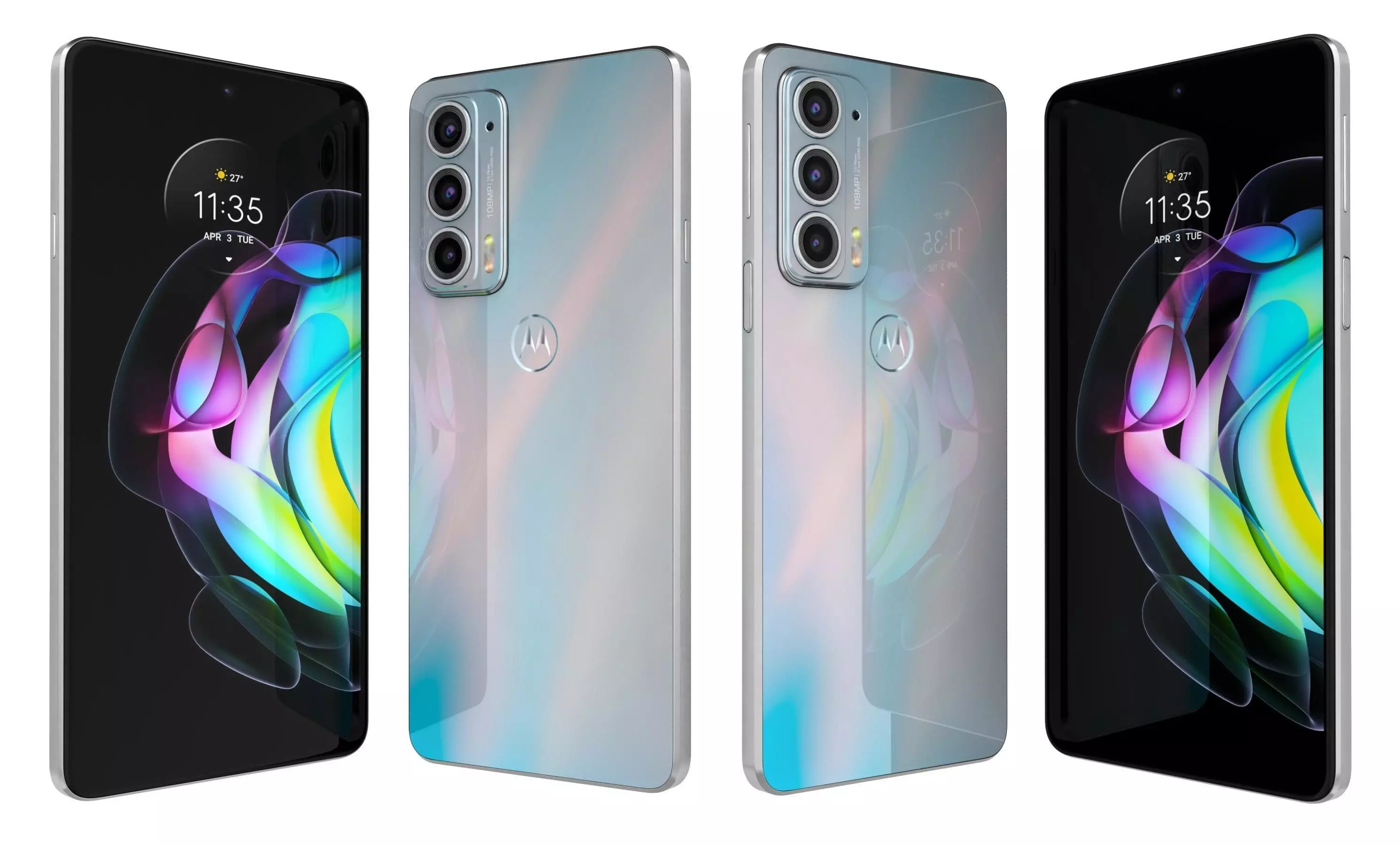 Motorola Edge 20 Frosted White High Poly 3D model_21