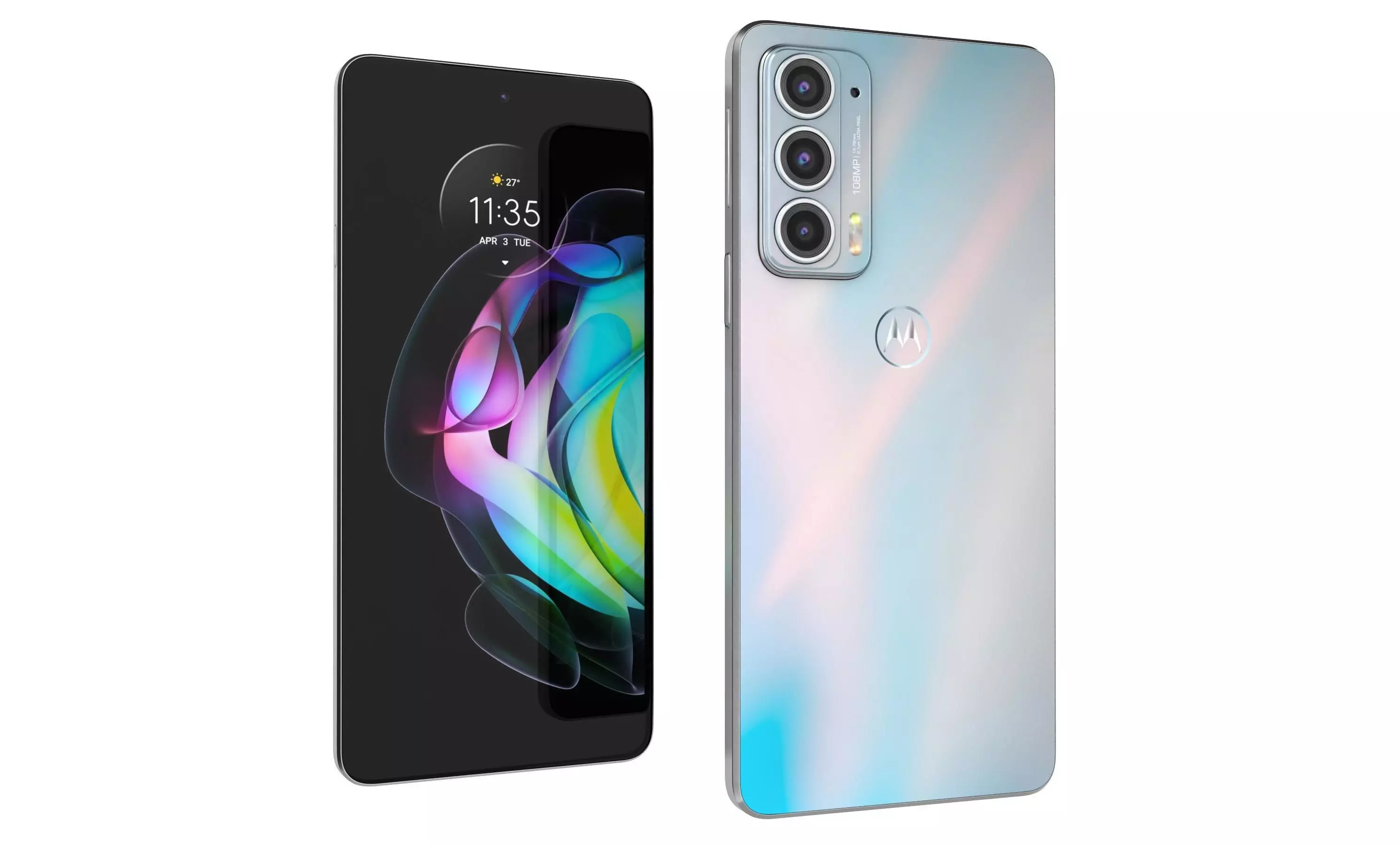 Motorola Edge 20 Frosted White High Poly 3D model_1