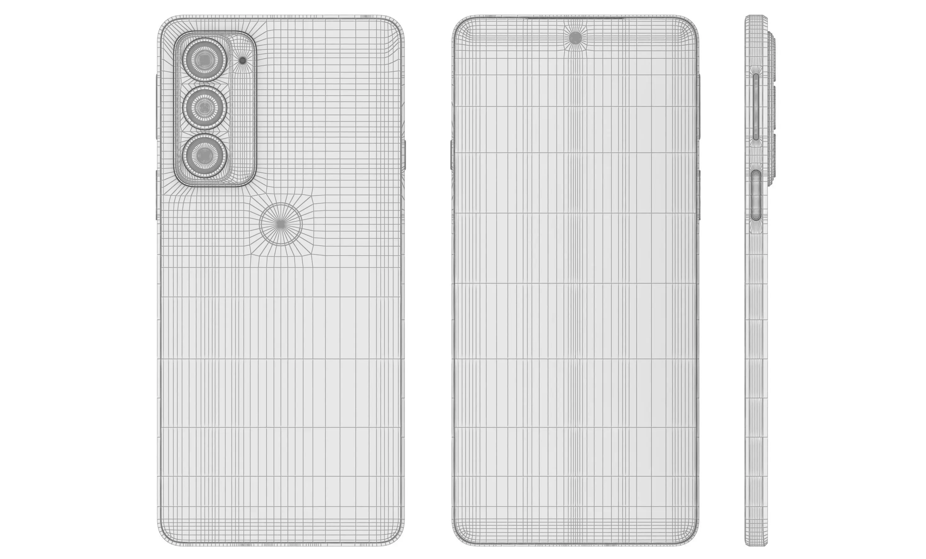 Motorola Edge 20 Frosted White High Poly 3D model_11