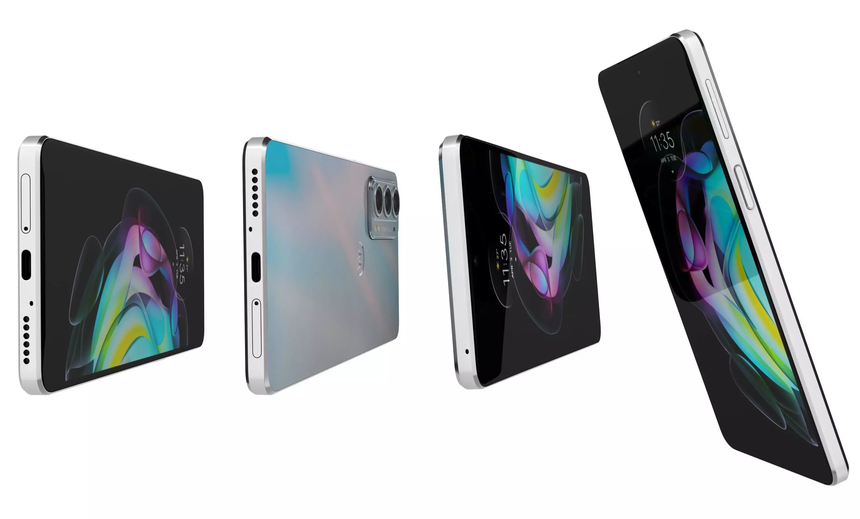 Motorola Edge 20 Frosted White High Poly 3D model_6