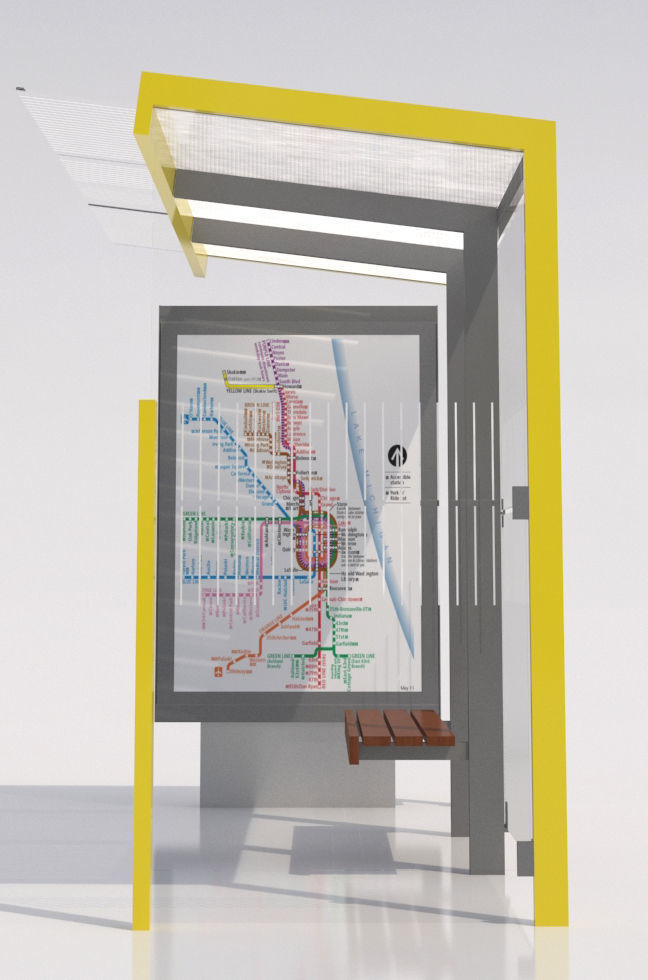 MMCite Geomere Bus Shelter Collection 3D model_13