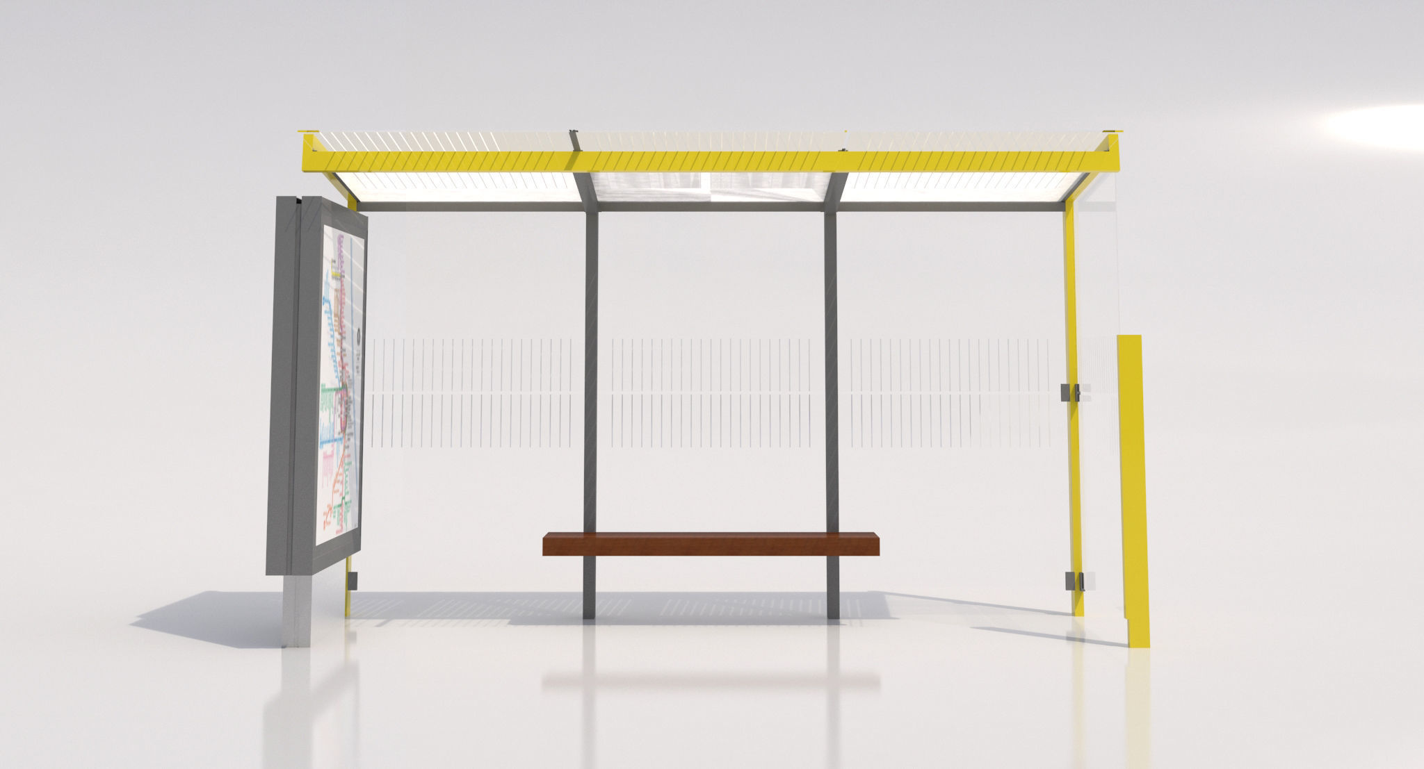MMCite Geomere Bus Shelter Collection 3D model_14