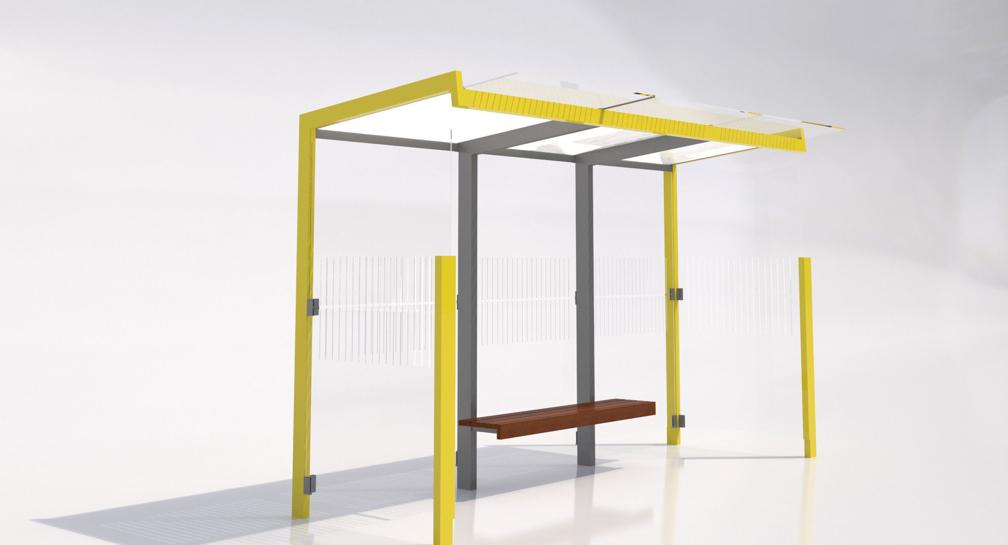 MMCite Geomere Bus Shelter Collection 3D model_7