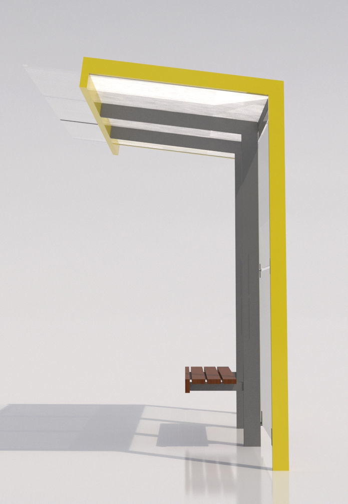 MMCite Geomere Bus Shelter Collection 3D model_3