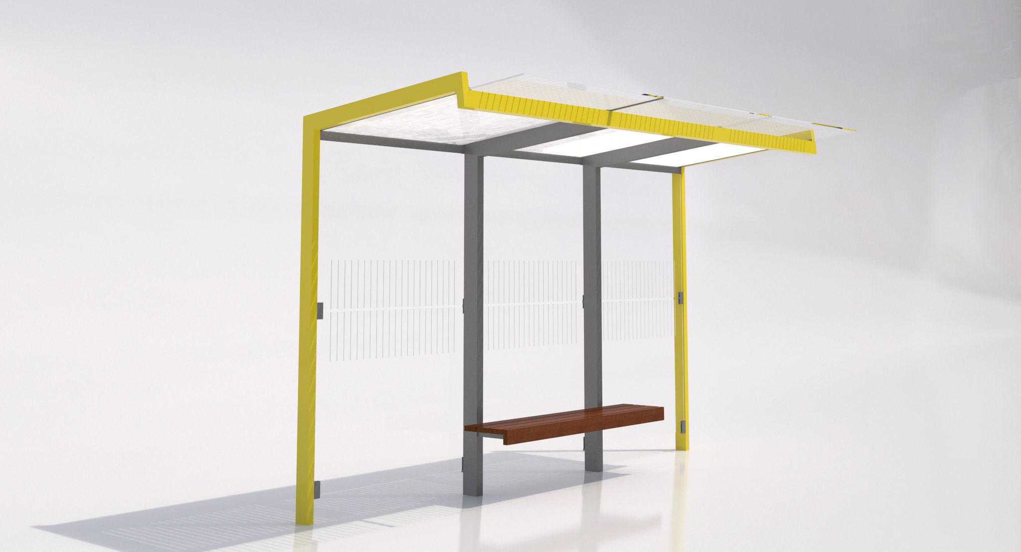 MMCite Geomere Bus Shelter Collection 3D model_1