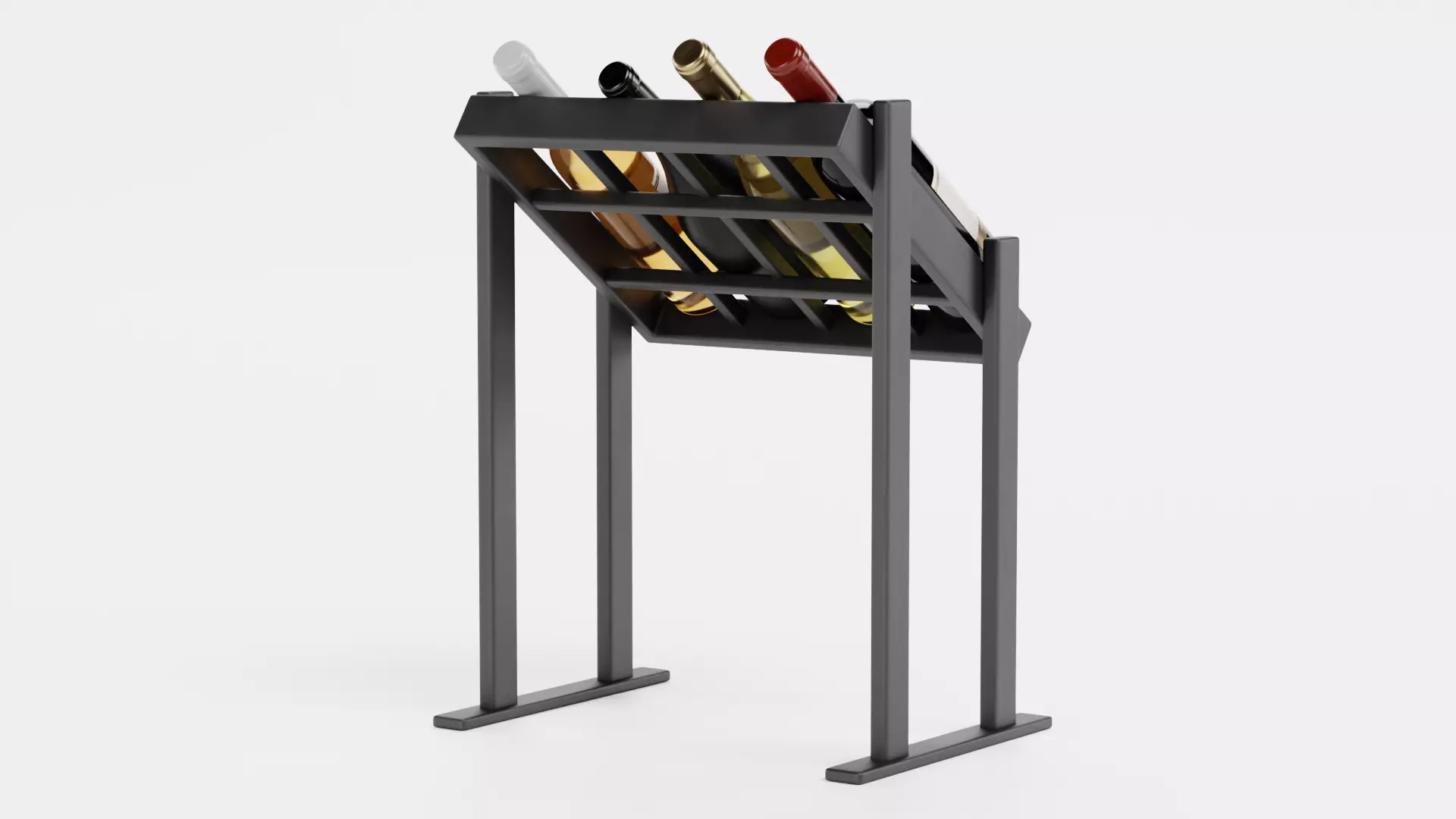 -Wines on Rack V4- Low-poly 3D model_3