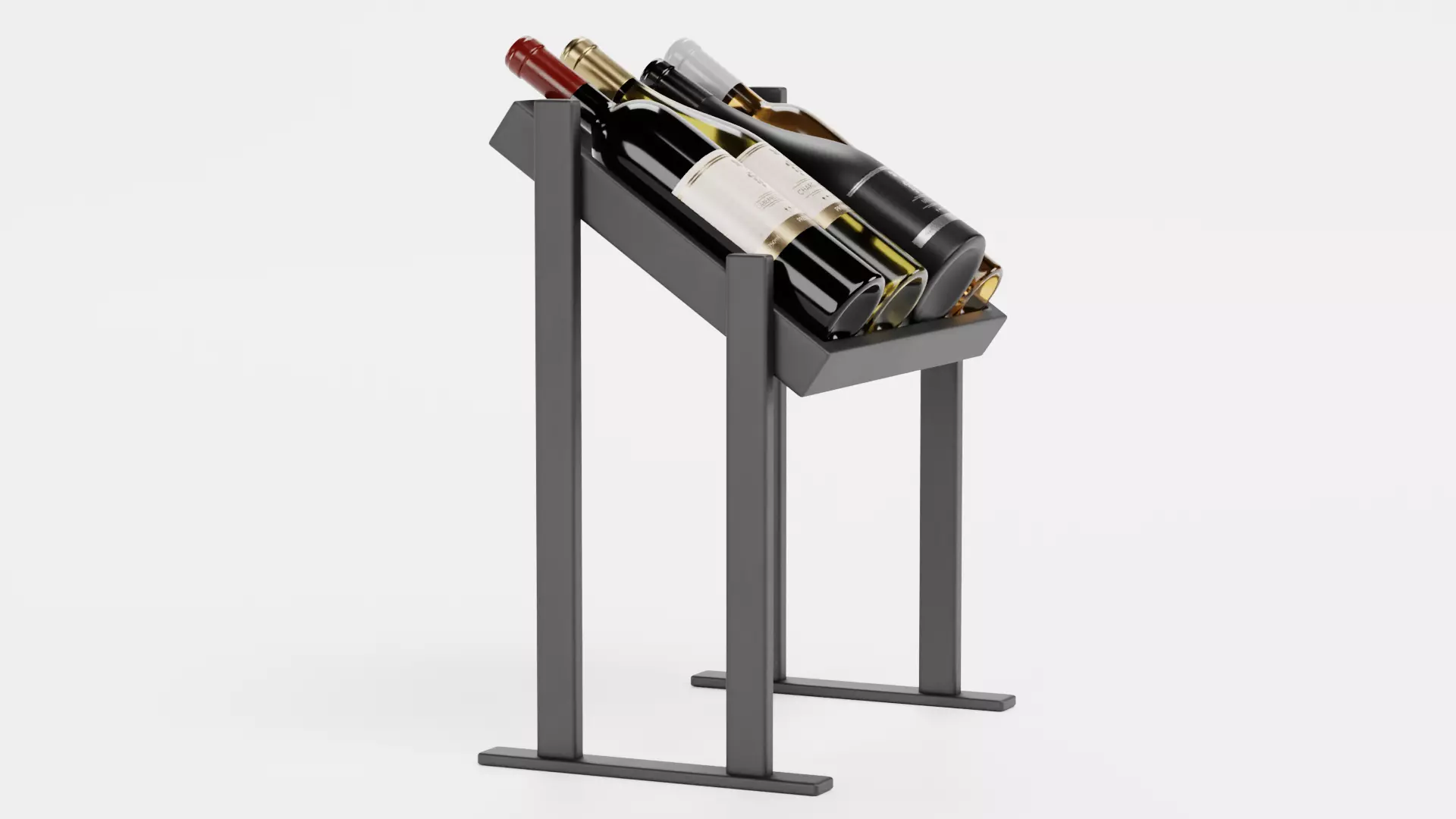 -Wines on Rack V4- Low-poly 3D model_2