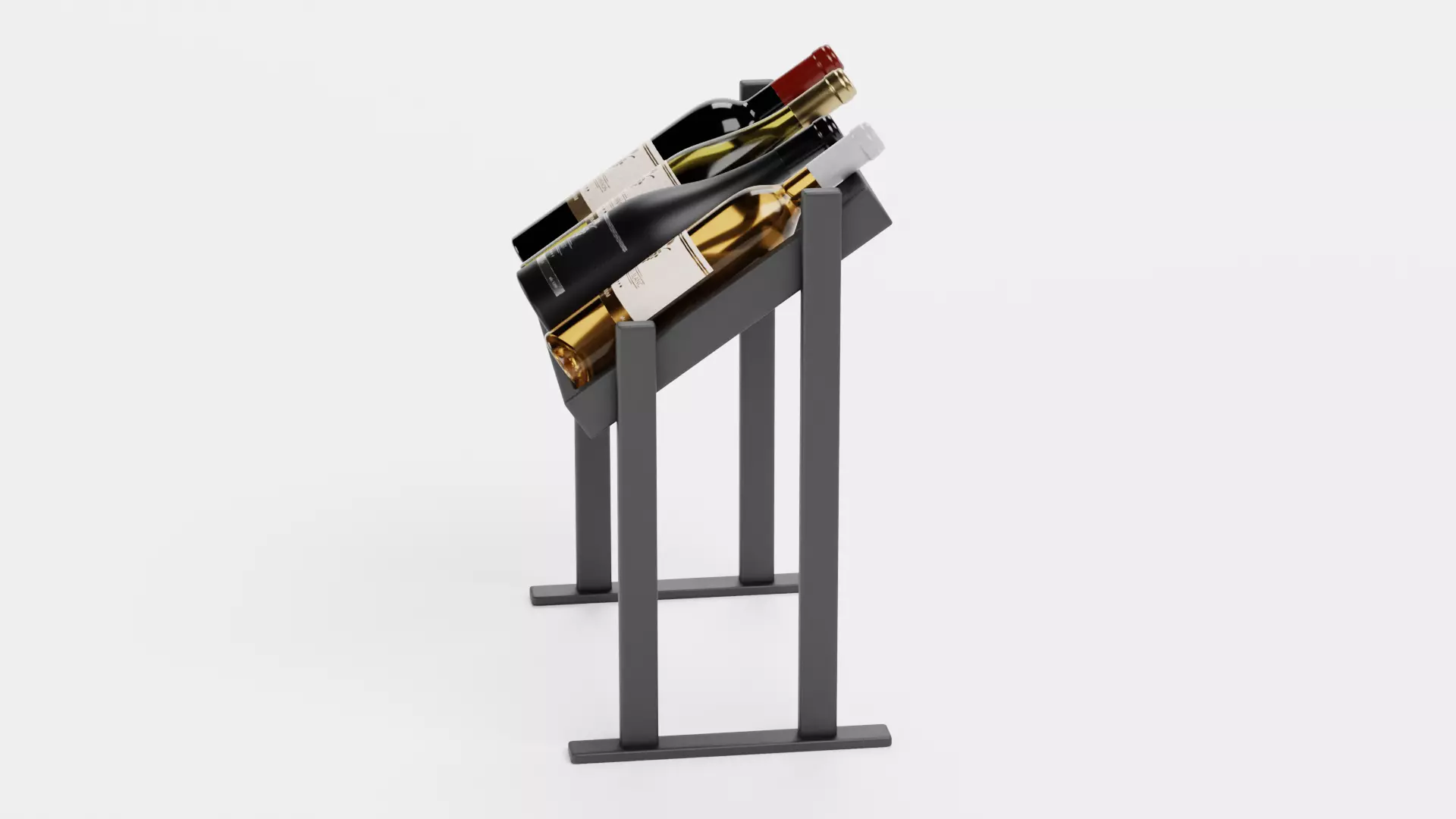 -Wines on Rack V4- Low-poly 3D model_4