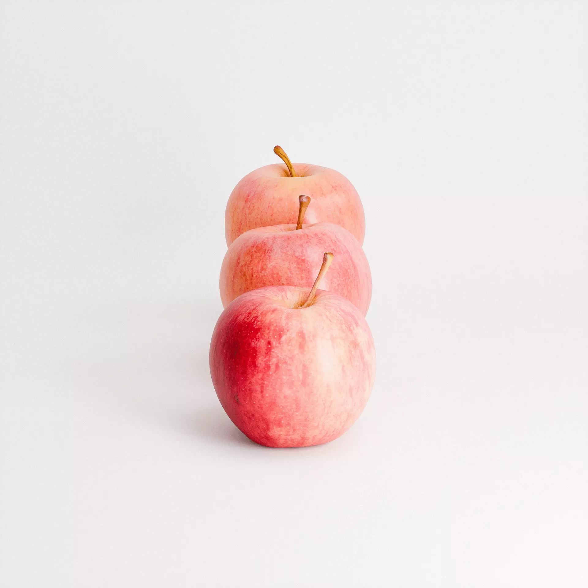 Apples Gala Set Low-poly 3D model_5