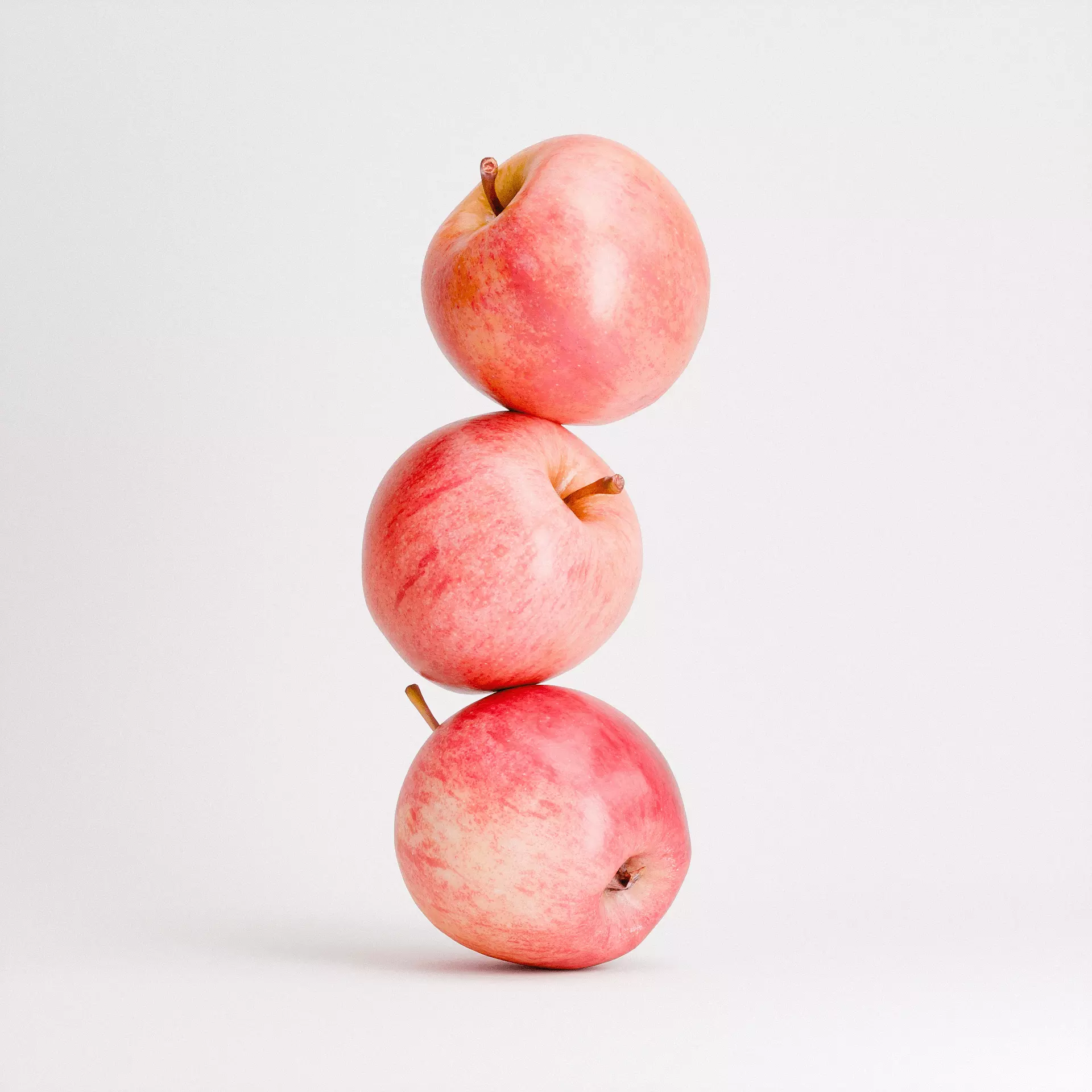 Apples Gala Set Low-poly 3D model_1