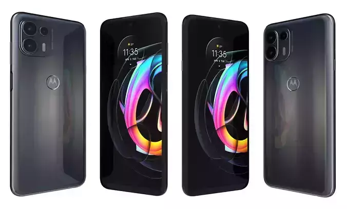 Motorola Edge 20 Lite Electric Gunmetal  High Poly 