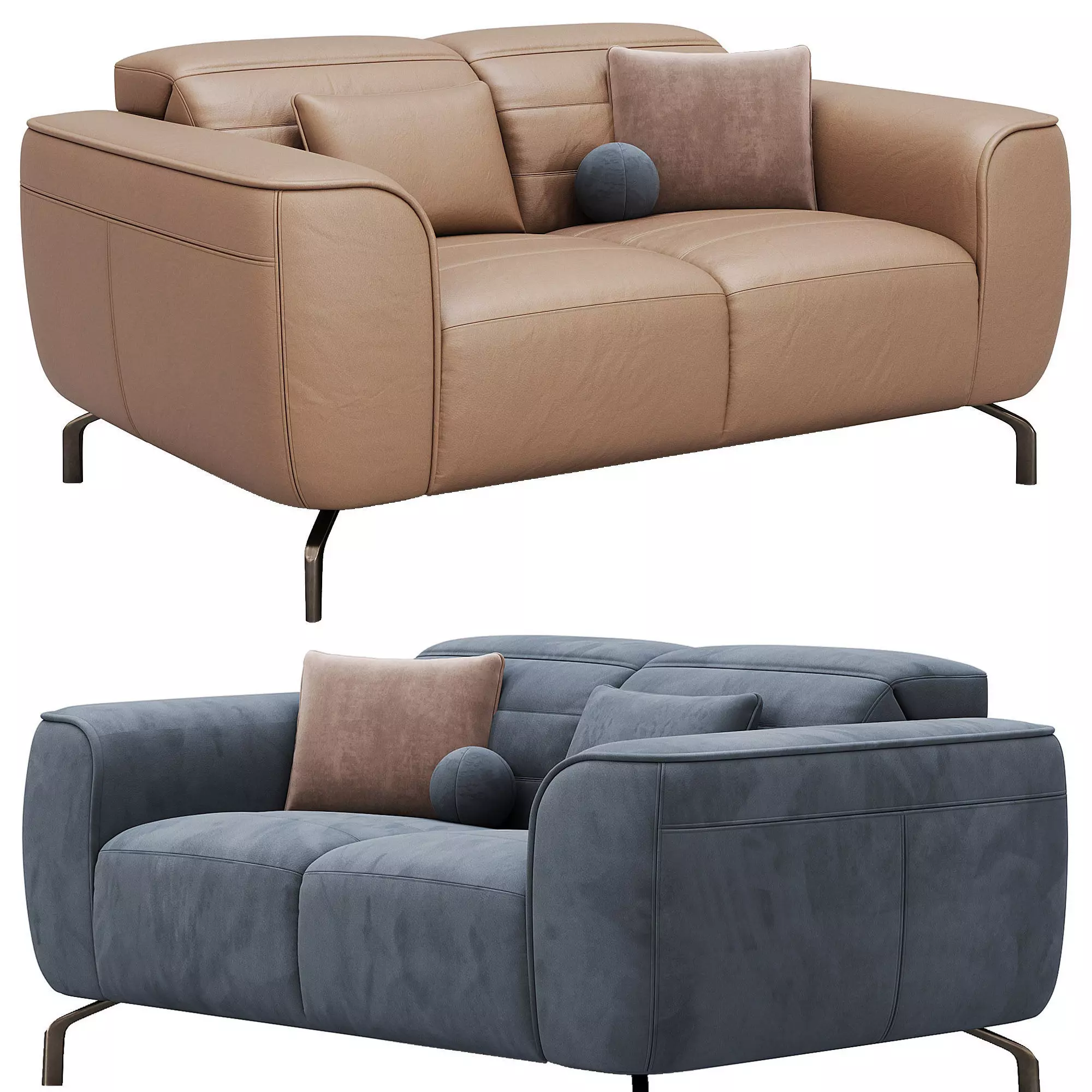 Zenith Function Sofa C320 By Natuzzi 01 3D model