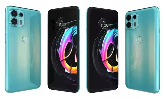 Motorola Edge 20 Lite Mystic Lagoon High Poly 