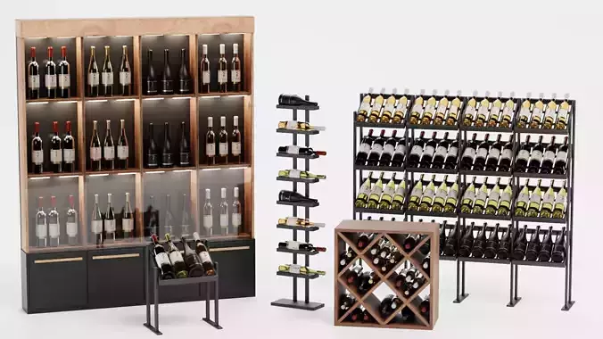 -Wines on Racks-