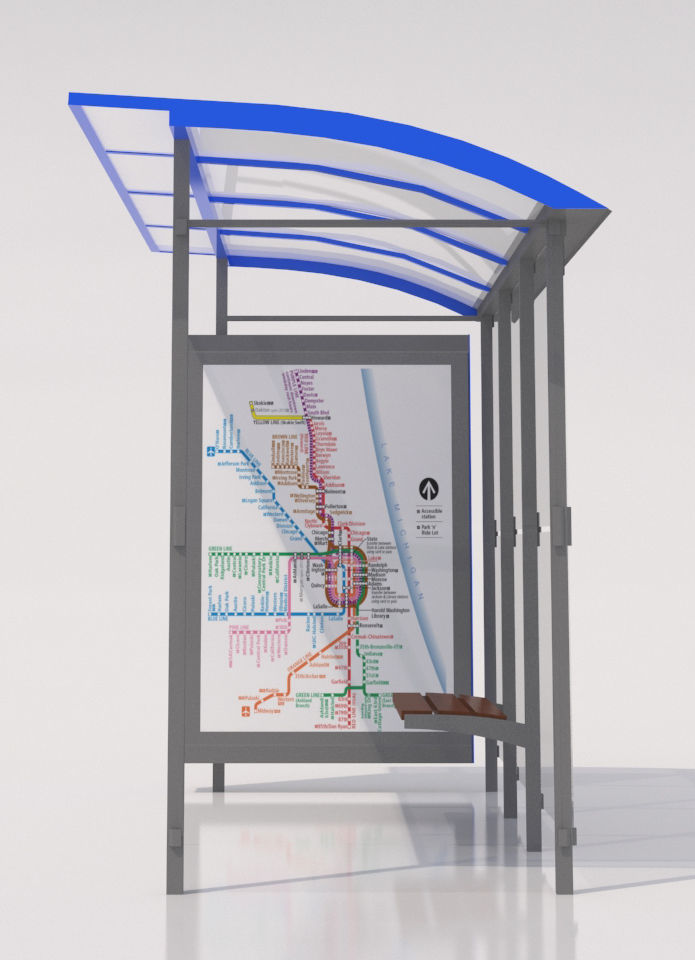 MMCite Skandum 110b Bus Shelter 3D model_3