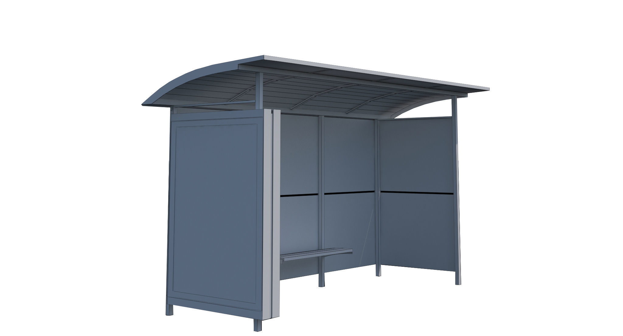 MMCite Skandum 110b Bus Shelter 3D model_4
