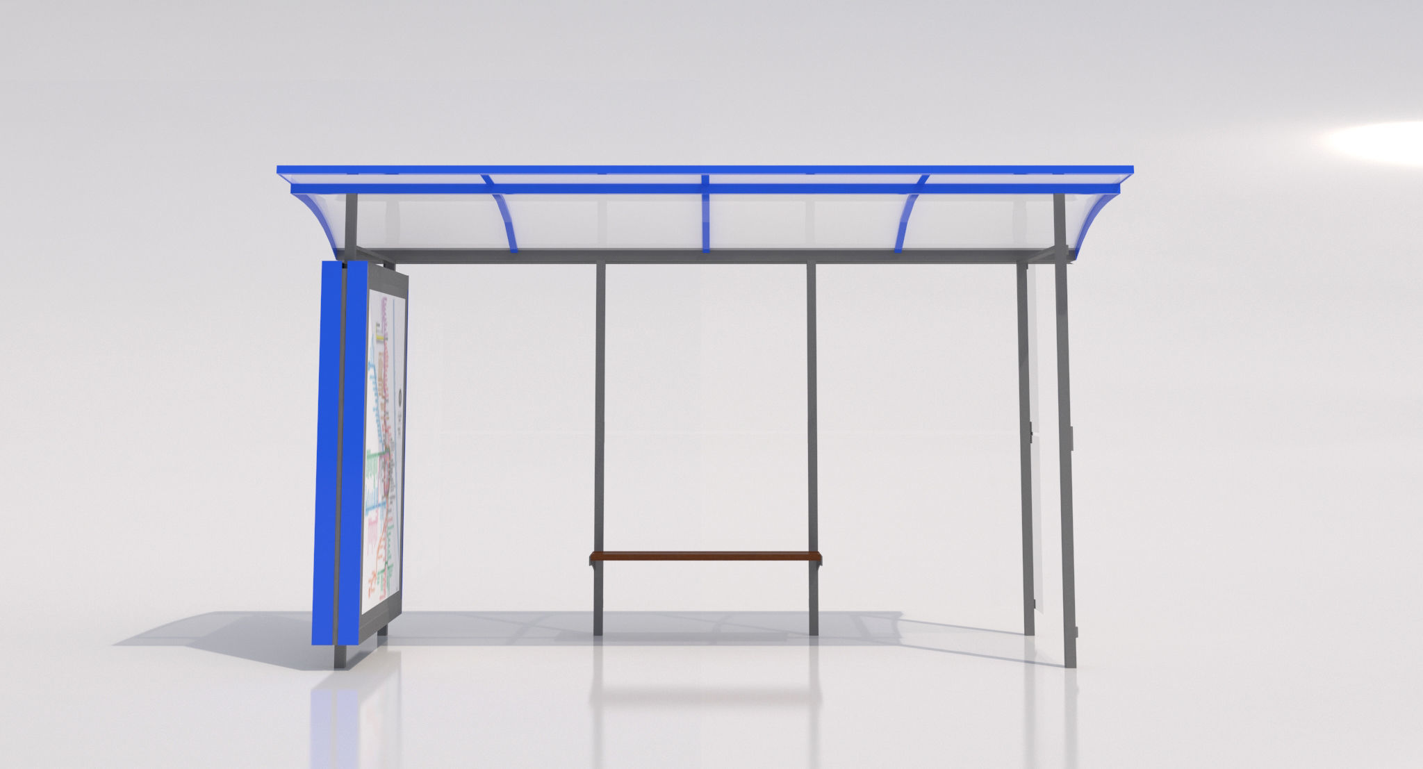 MMCite Skandum 110b Bus Shelter 3D model_2