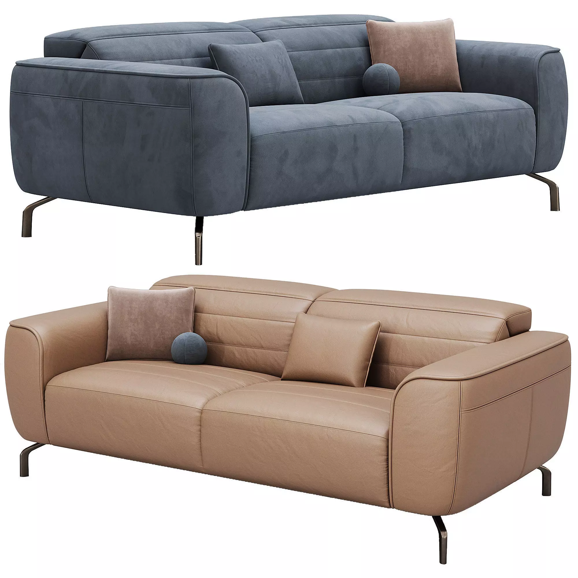 Zenith Function Sofa C320 By Natuzzi 02 3D model_0