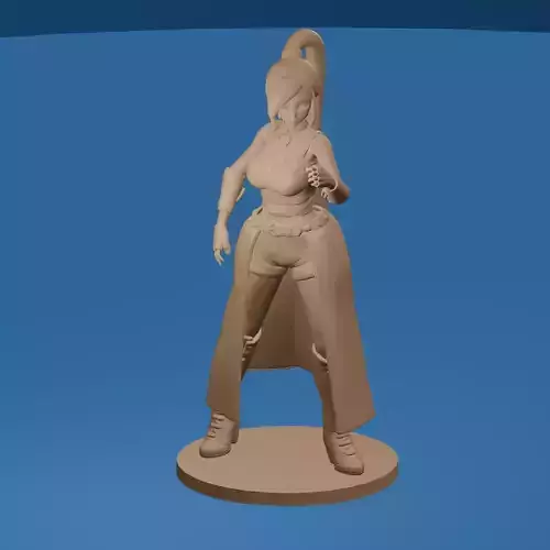 Jade Asian Toon Martial Arts Girl