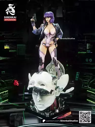 Motoko Kusanagi STL 3D Print