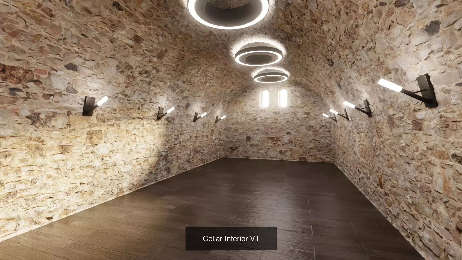 Cellars - 3 Interior Scenes 3D Model Collection_1