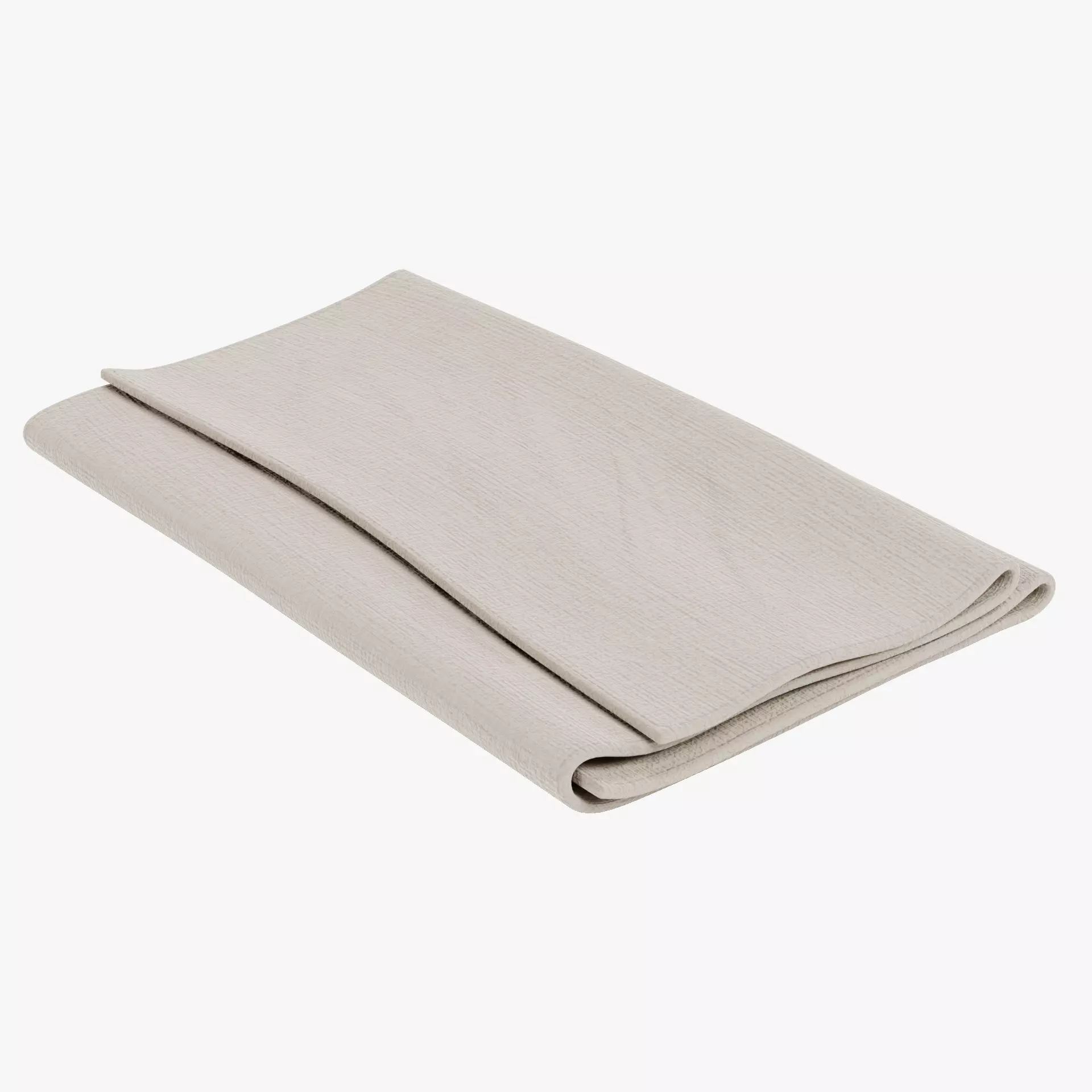 Cloth Napkin - Folded Linen Dinning Table Setting Prop 3D model