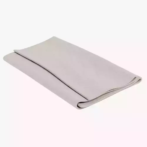 Cloth Napkin - Folded Linen Dinning Table Setting Prop 3D model