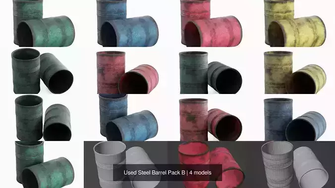 Used Steel Barrel Pack B