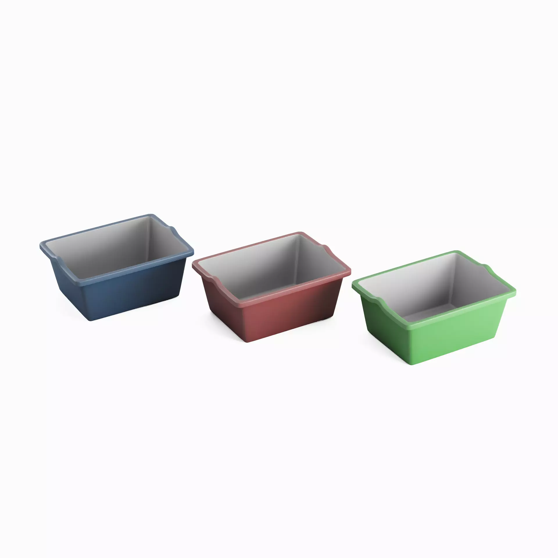 Simple Plastic Wash Basin Pack C 3D Model Collection_2