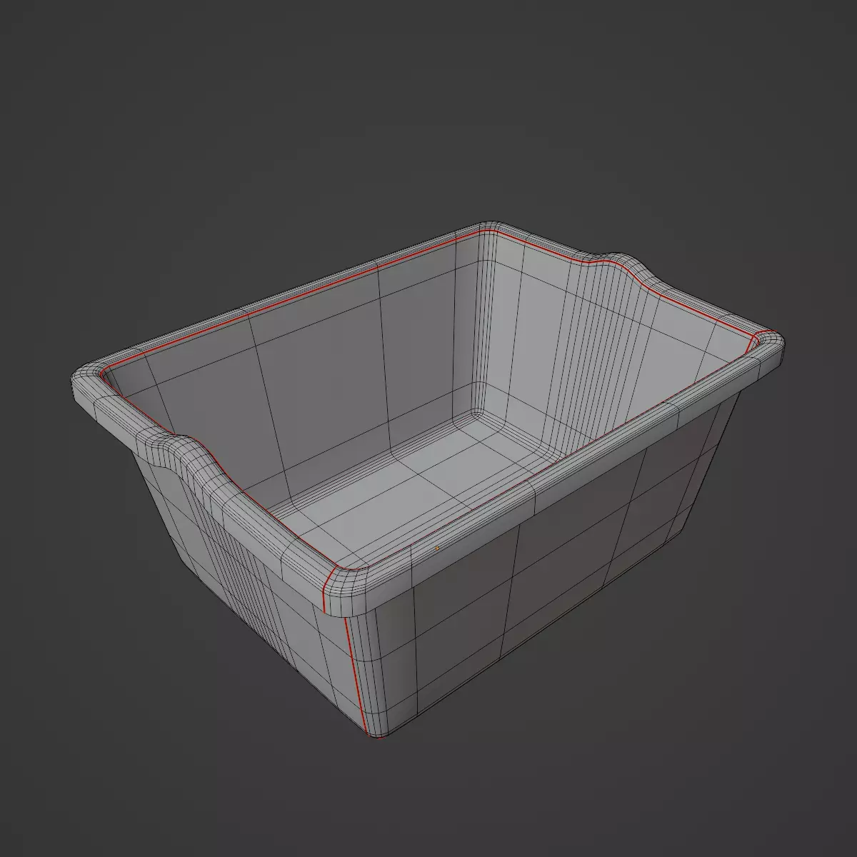 Simple Plastic Wash Basin Pack C 3D Model Collection_22