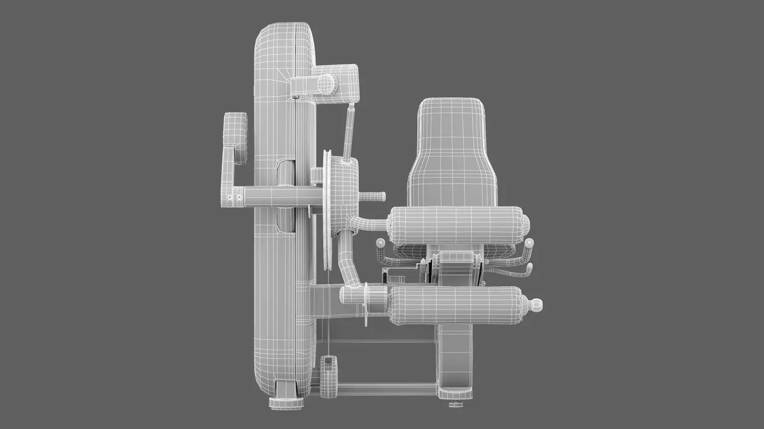 Technogym Artis Leg Curl 3D model_7