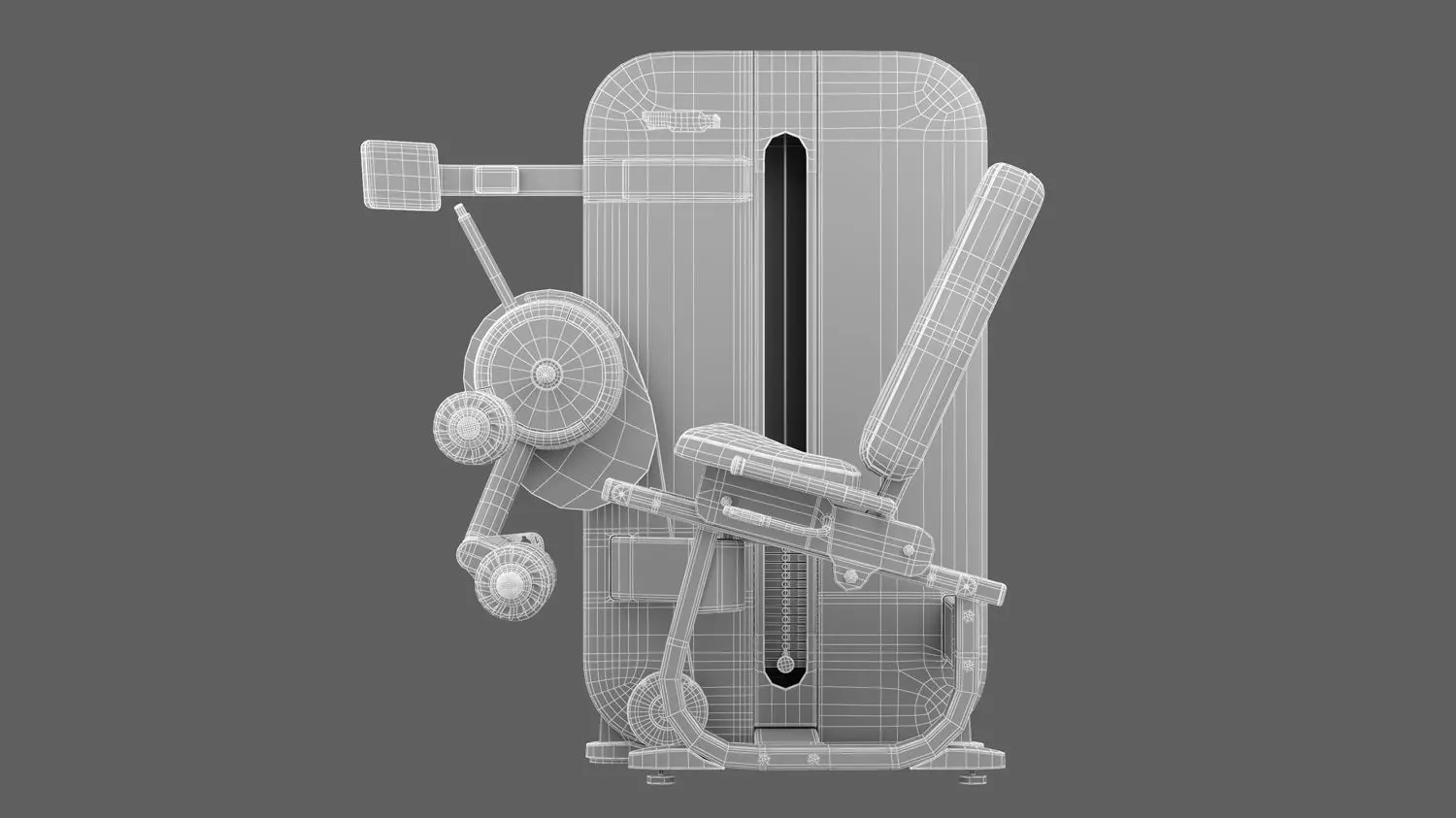 Technogym Artis Leg Curl 3D model_11