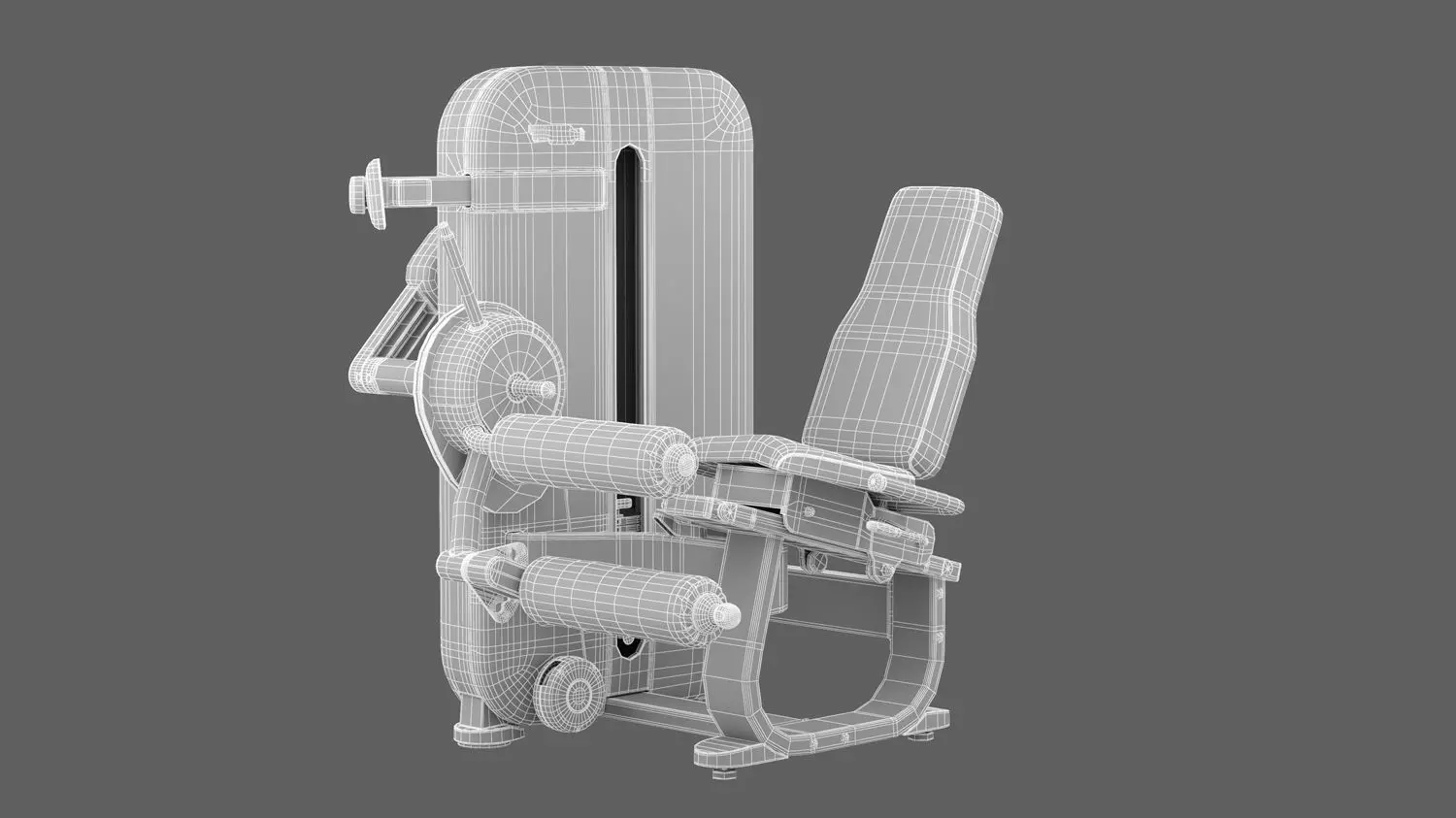 Technogym Artis Leg Curl 3D model_6