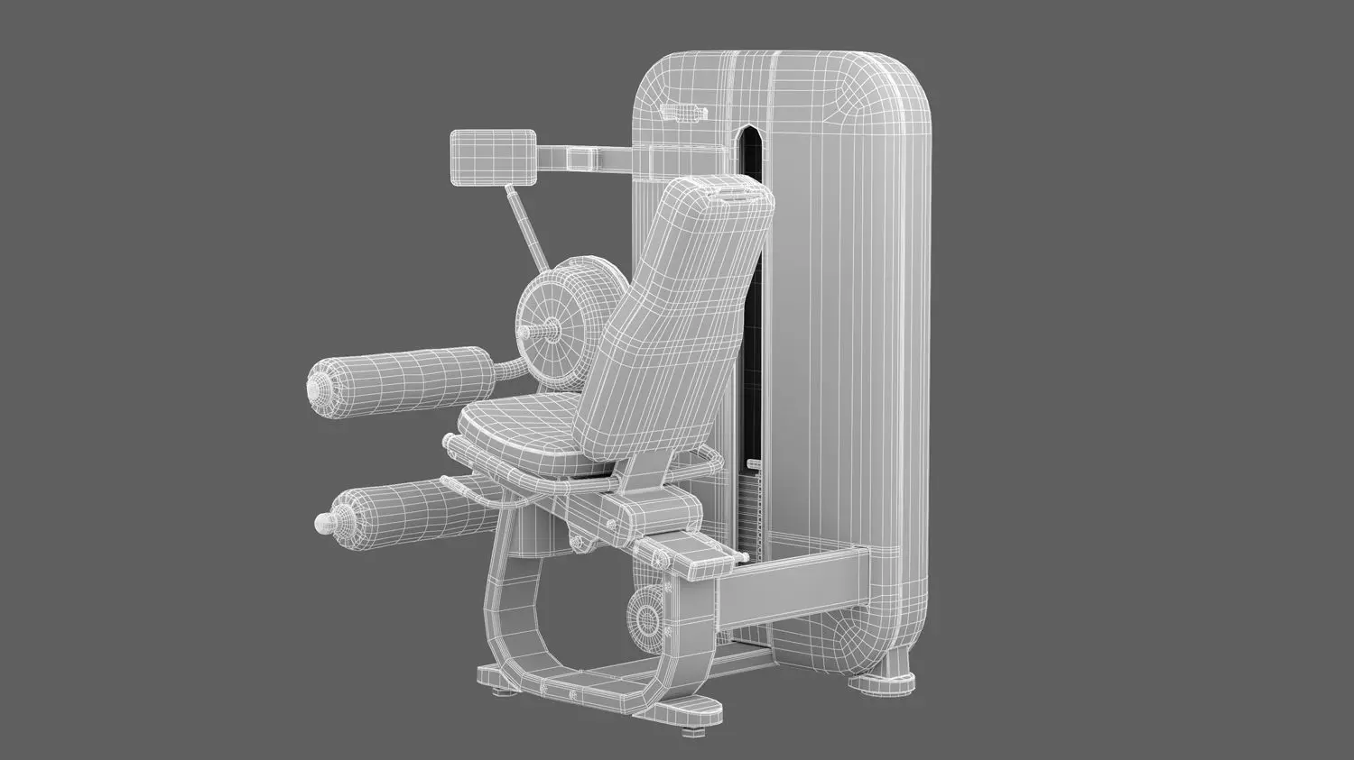 Technogym Artis Leg Curl 3D model_10