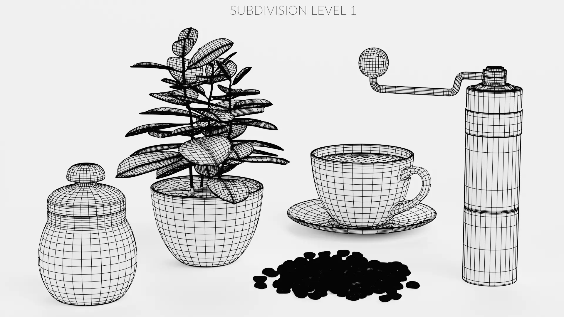 -Coffee Set- 3D model_17