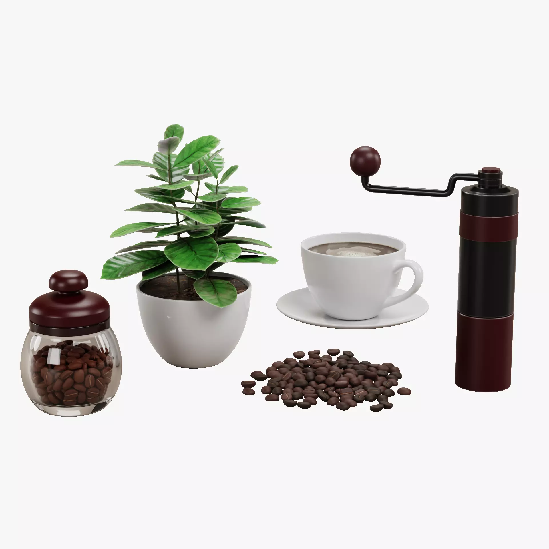 -Coffee Set- 3D model_20