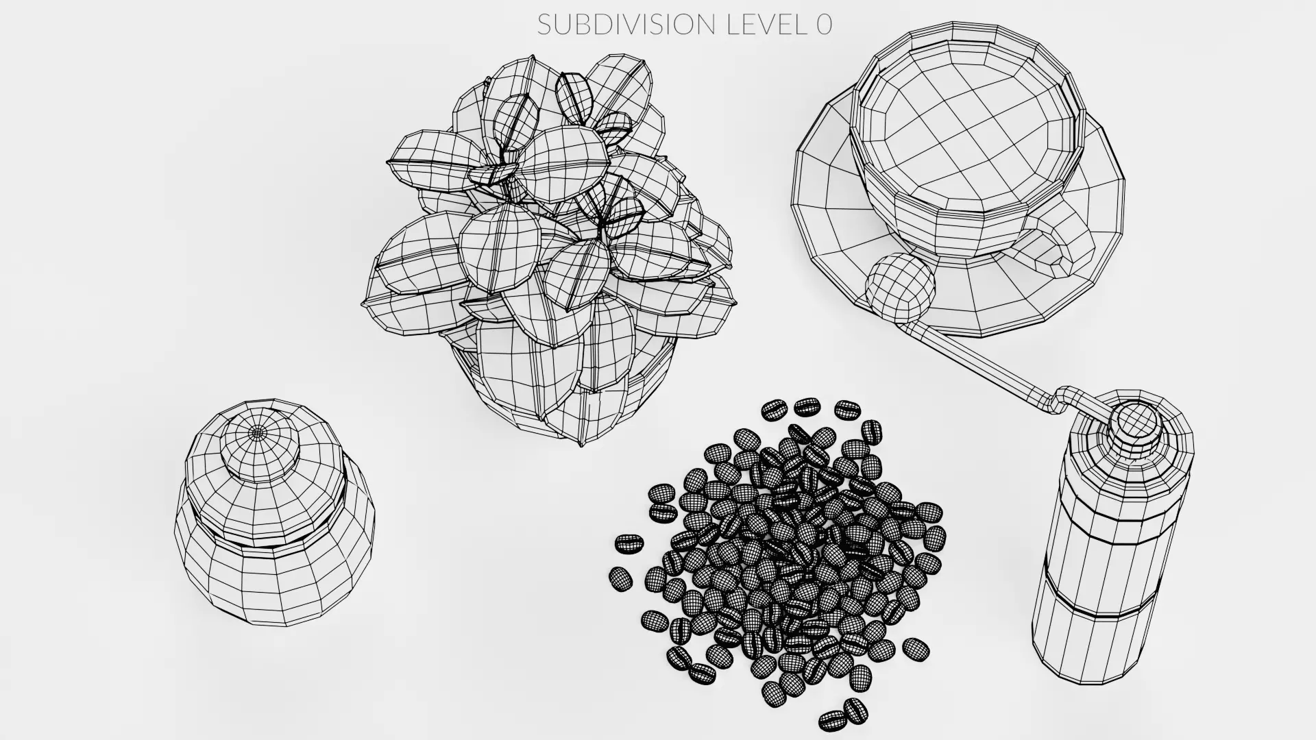 -Coffee Set- 3D model_18