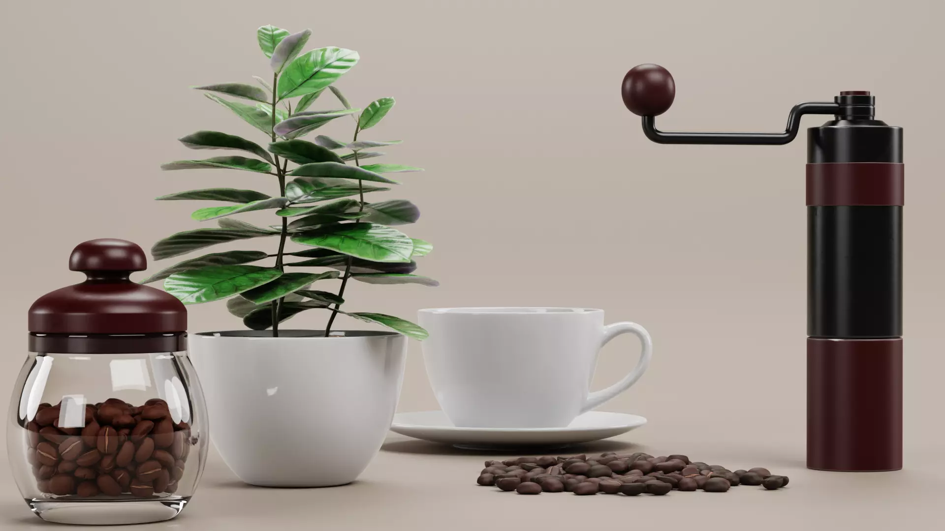 -Coffee Set- 3D model_3