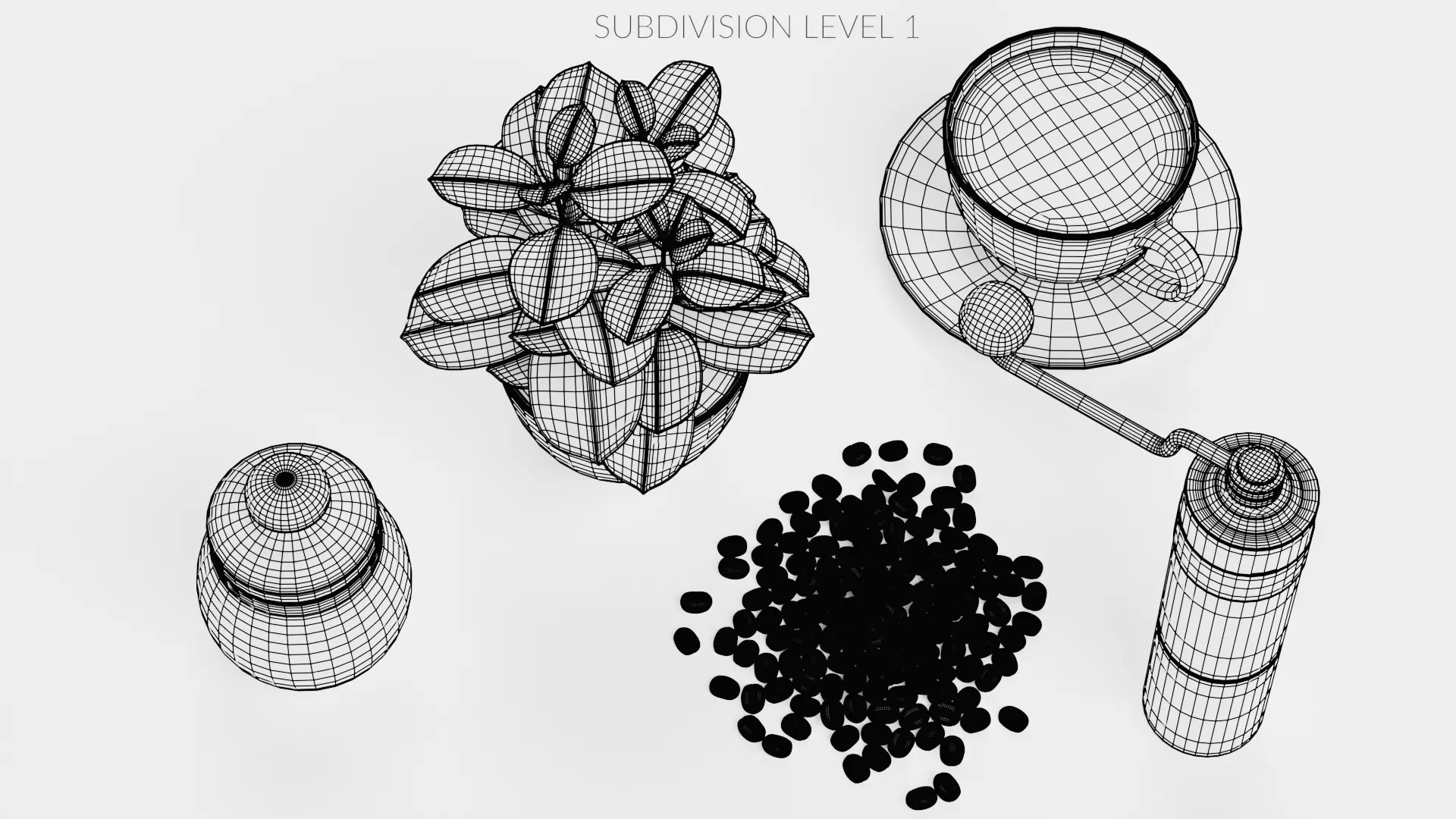 -Coffee Set- 3D model_19